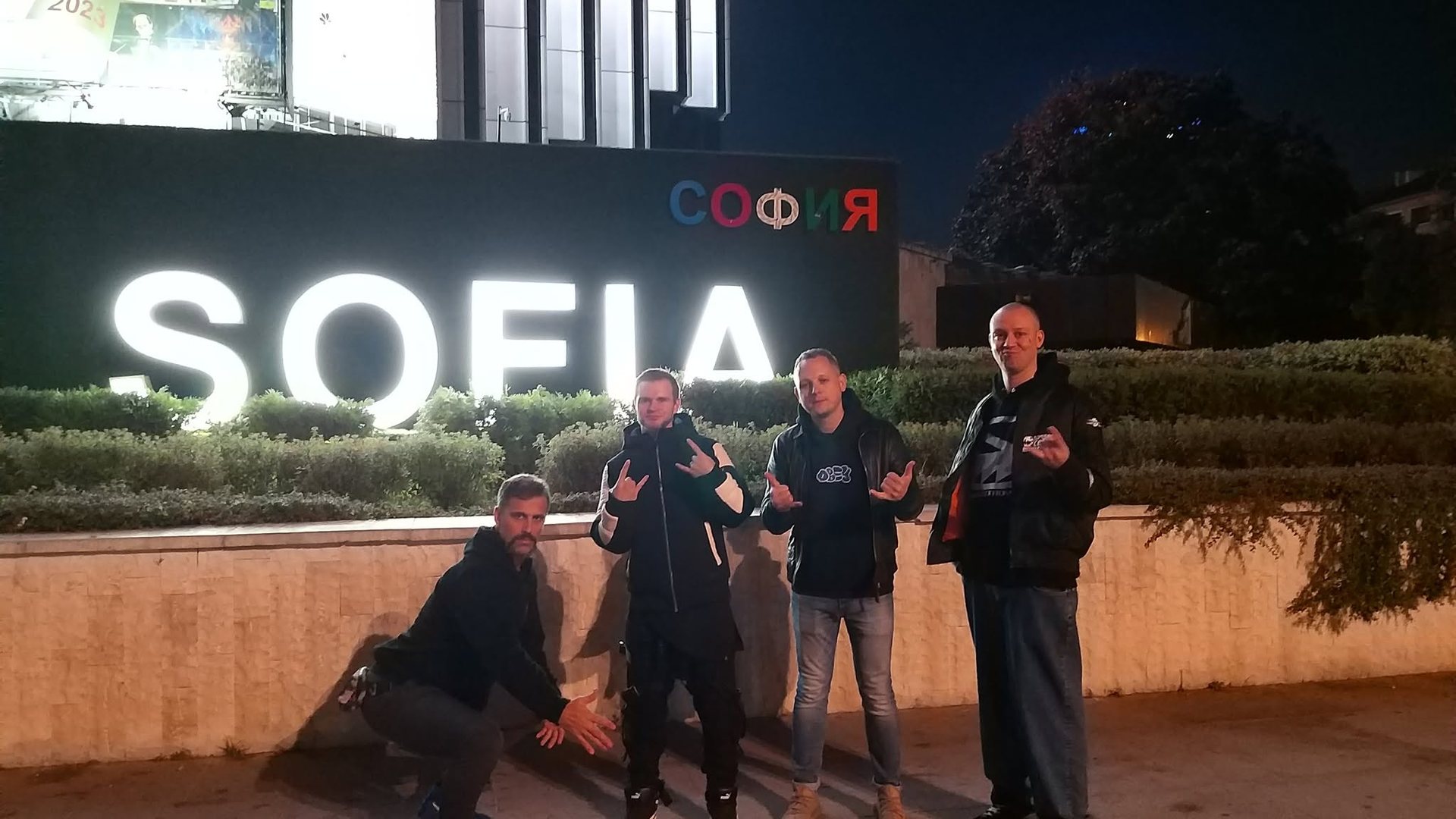 Harder & Louder friends and crew together in Sofia